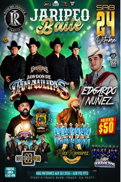 JARIPEO BAILE - Los 2 de Tamaulipas, Edgardo Nuñez y mas!