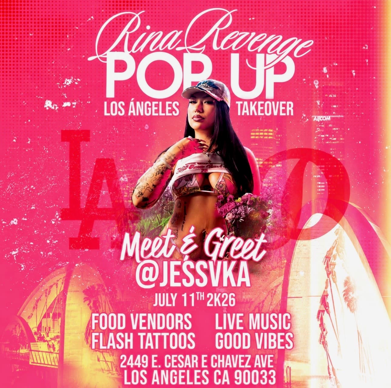 RINA REVENGE LA POP UP!!!
