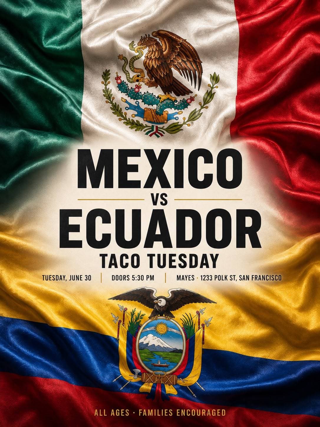 World Cup  MEXICO "El Tri" Watch Party @ Mayes SF - All Ages welcome