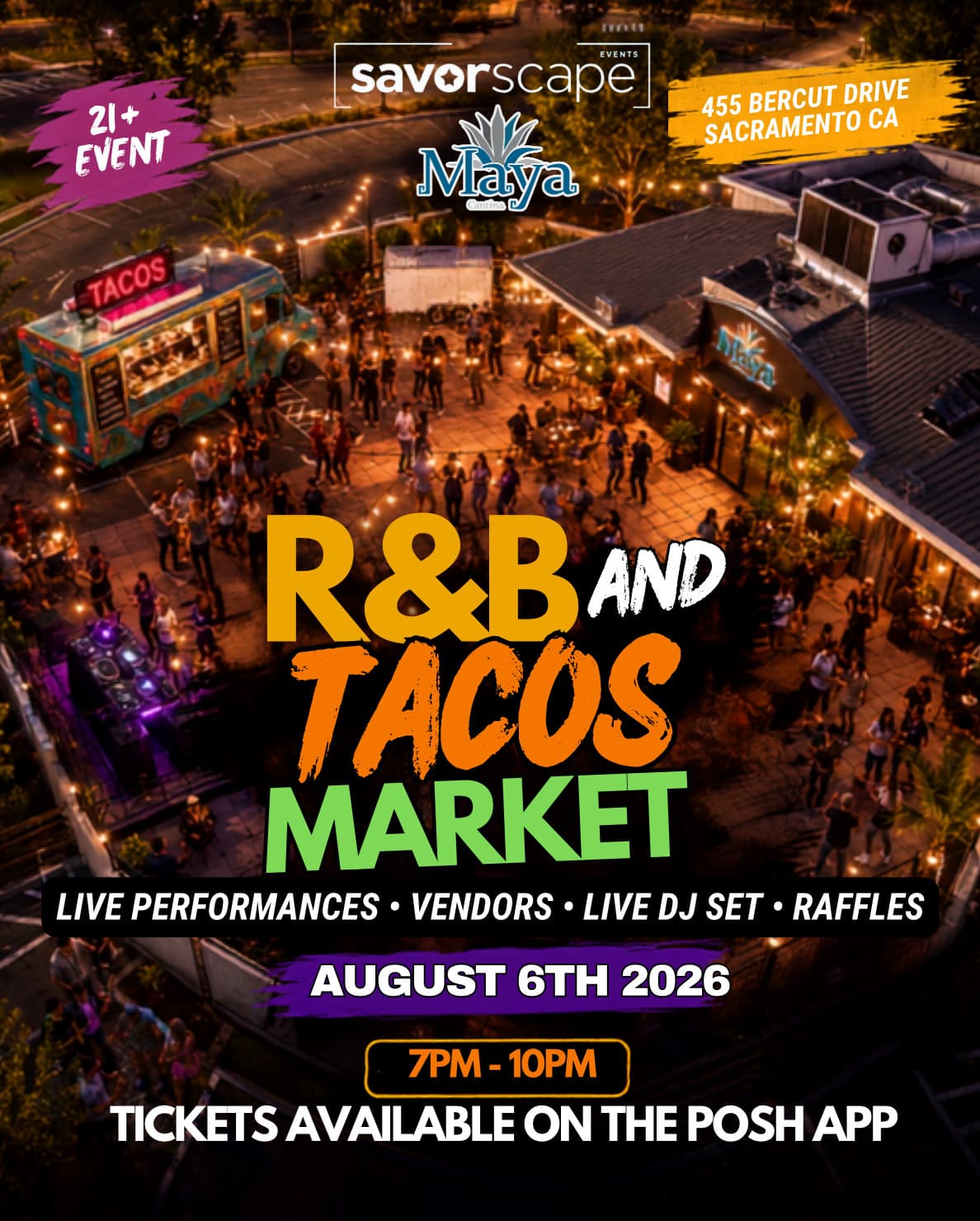 8/6 - R&B 🌮  MARKET 21+