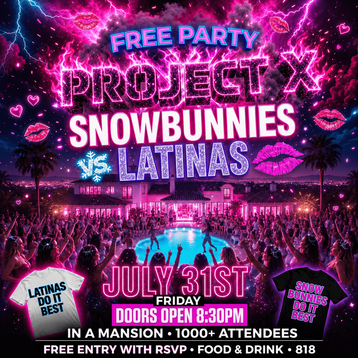 PROJECT X SNOWBUNNIES VS LATINAS