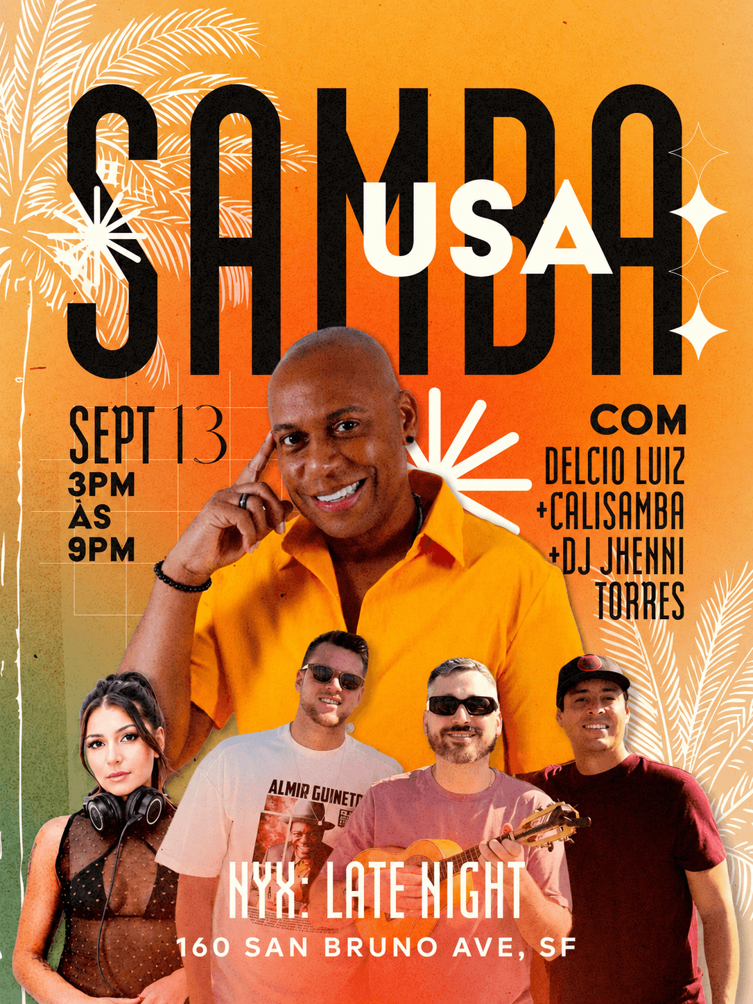 Samba USA com Delcio Luiz & Calisamba