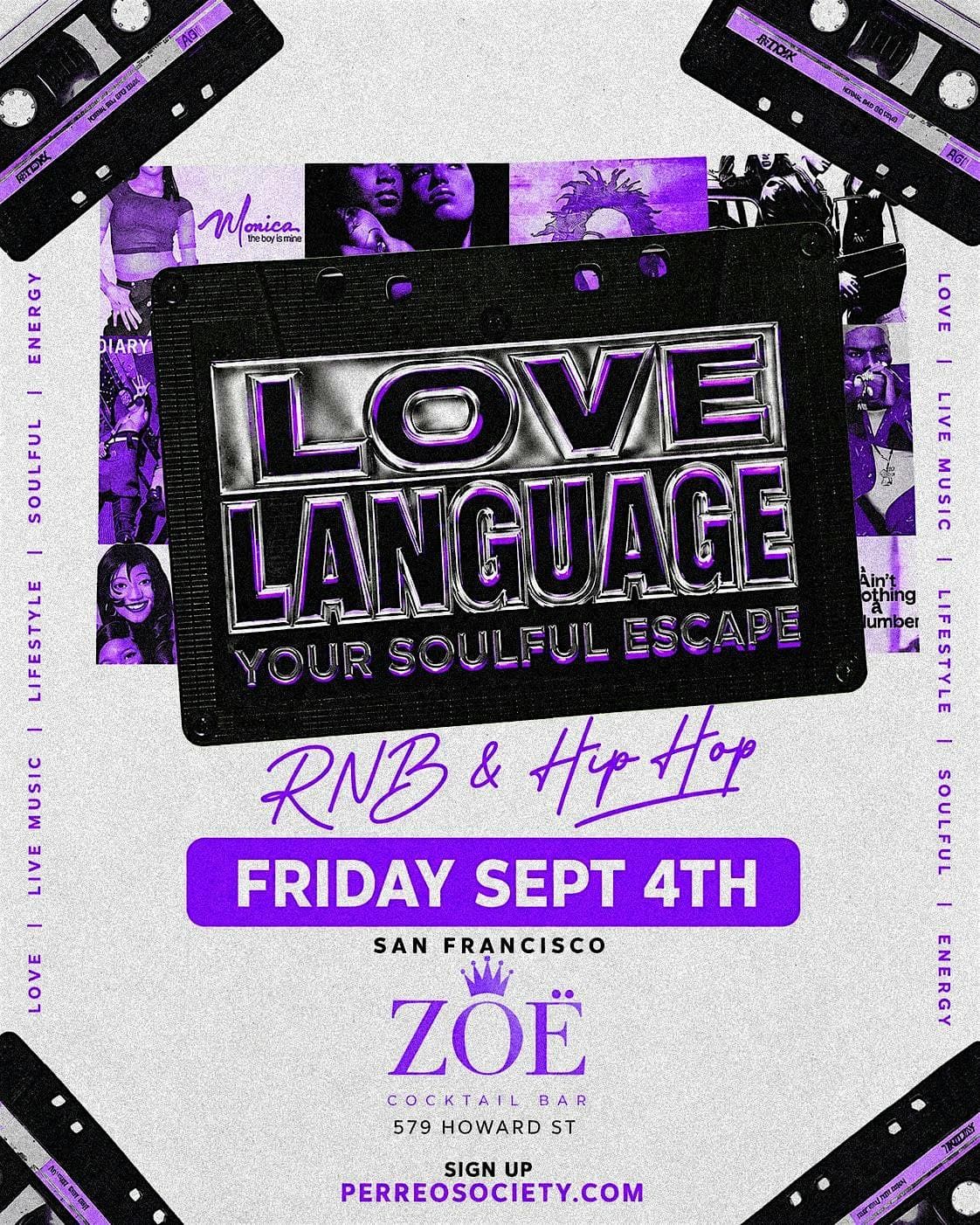 LOVE LANGUAGE RNB & HIP HOP @ ZOË 10PM