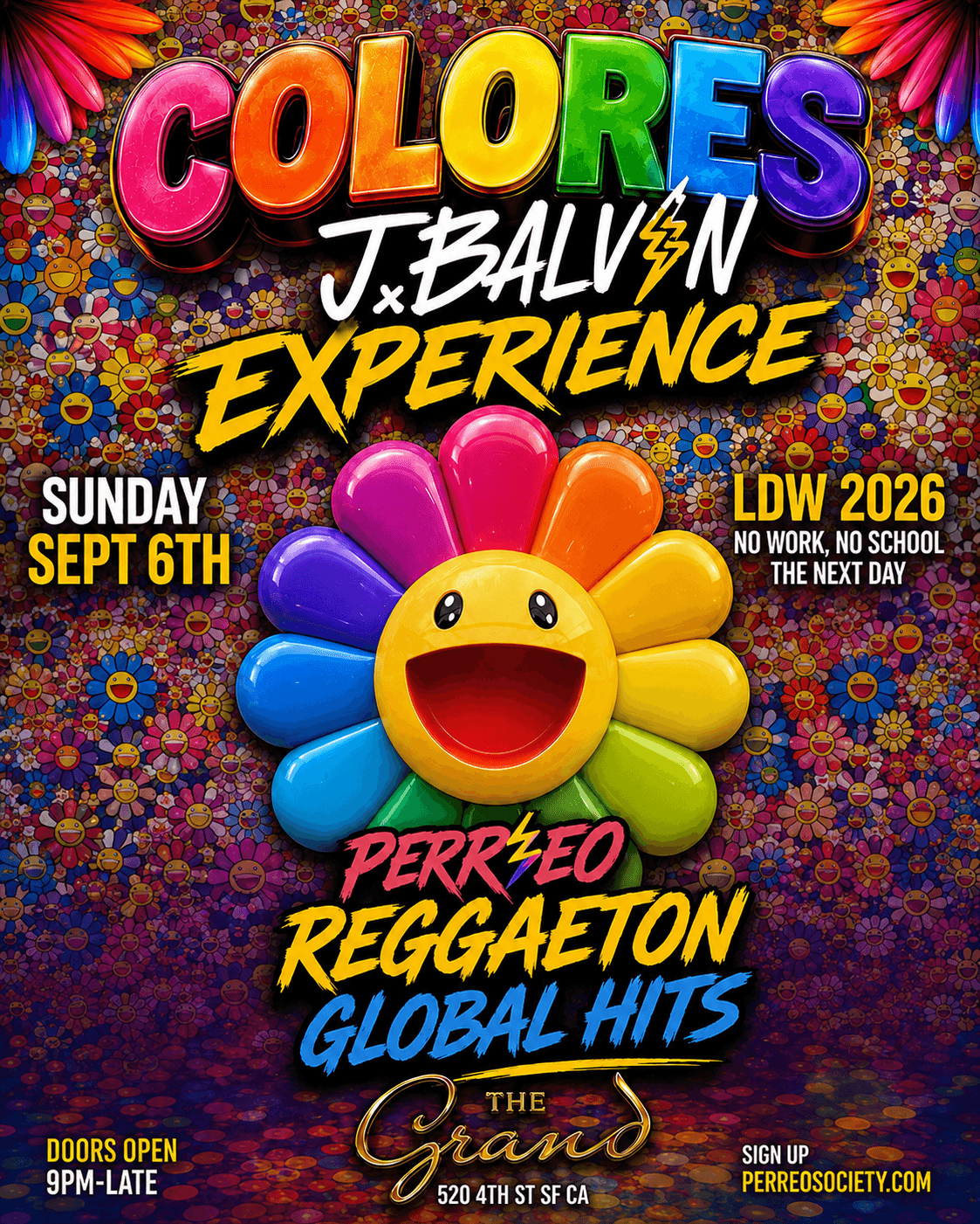 COLORES J BALVIN EXPERIENCE @ THE GRAND 9PM (LDW 2026)