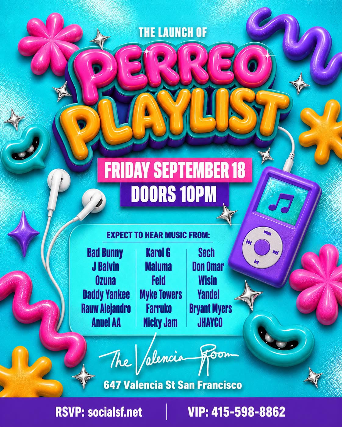 Perreo Playlist @ The Valencia Room