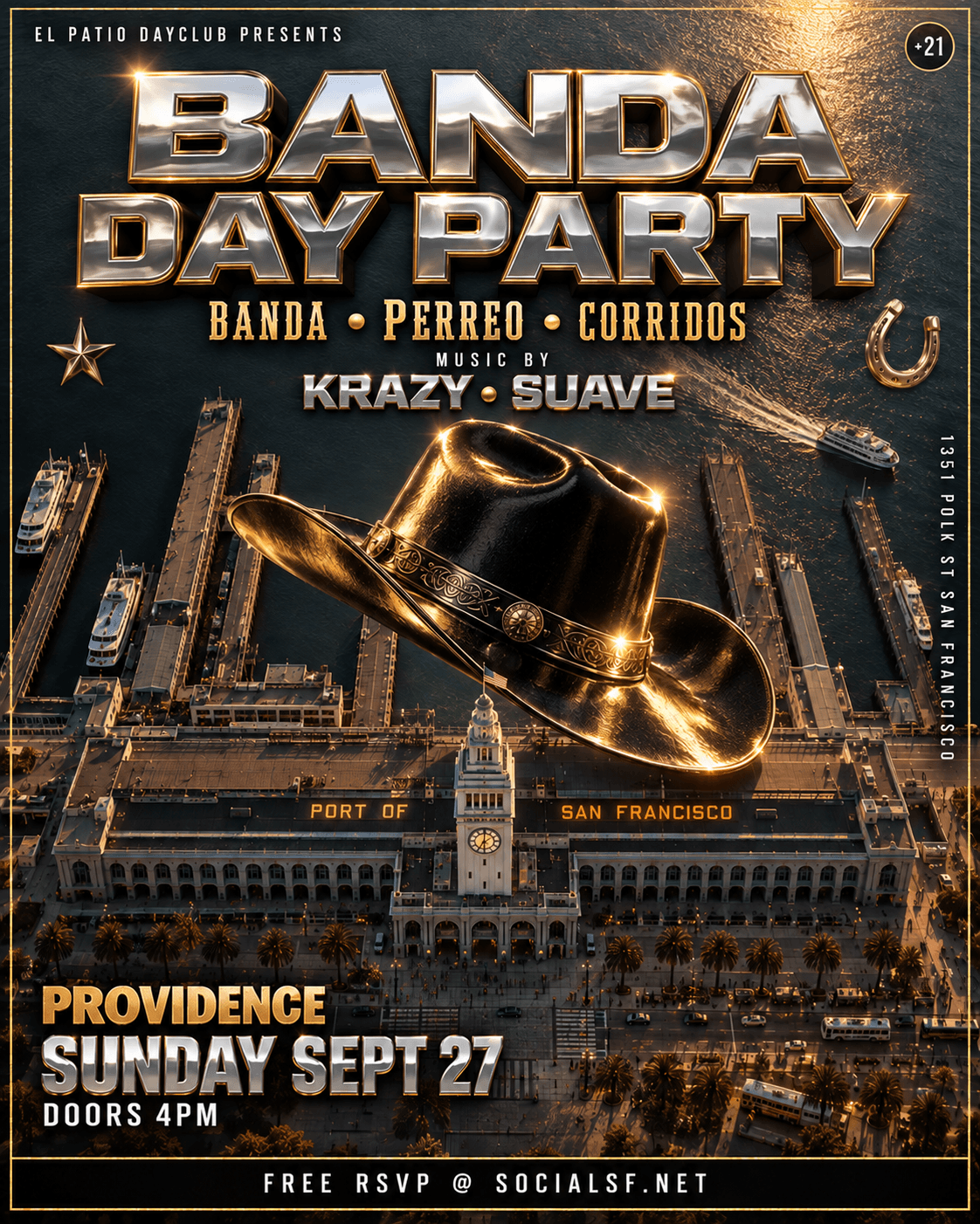 El Patio Presents Banda Day Party @ Providence San Francisco