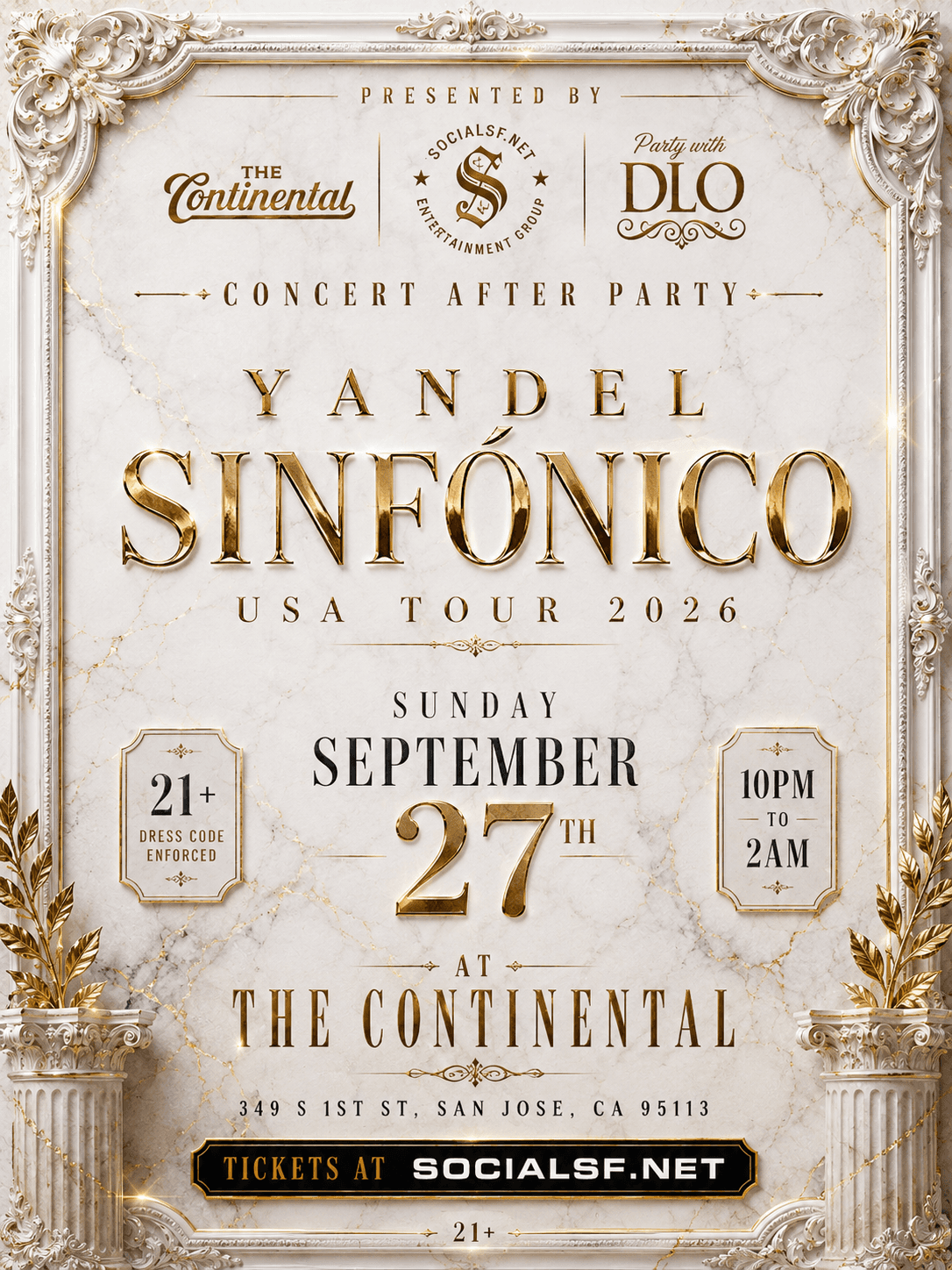 Yandel: Sinfonico Concert After Party San Jose