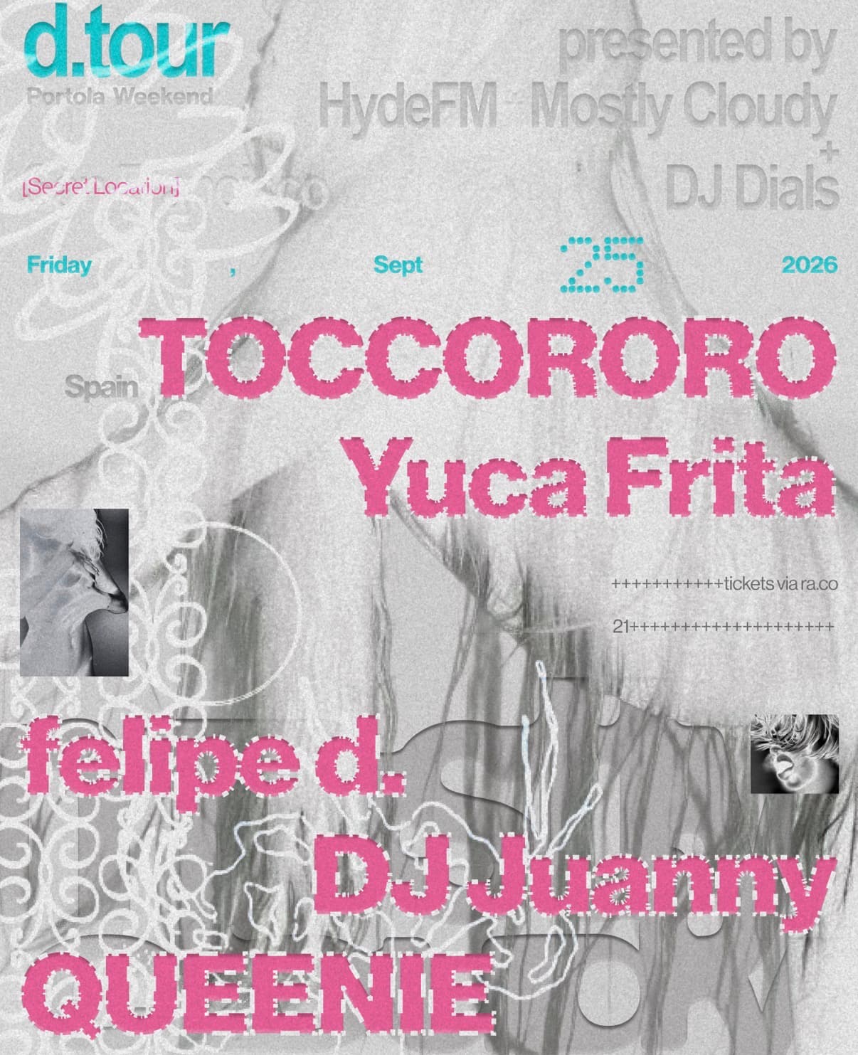Mostly Cloudy, HydeFM & DJ Dials present: d.tour with TOCCORORO (Spain)