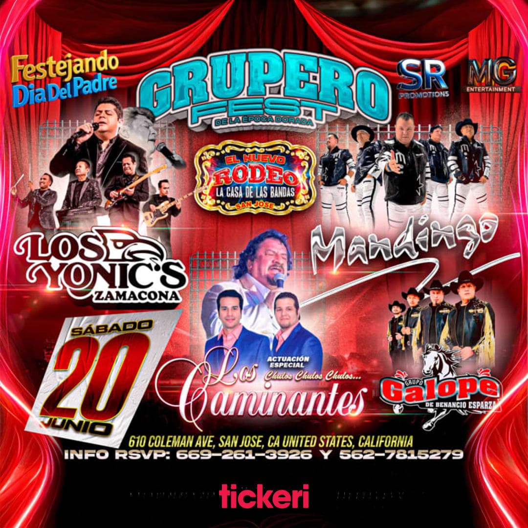 GRUPERO FEST Mandingo,Los Yonics,LosCaminantes Y Galope