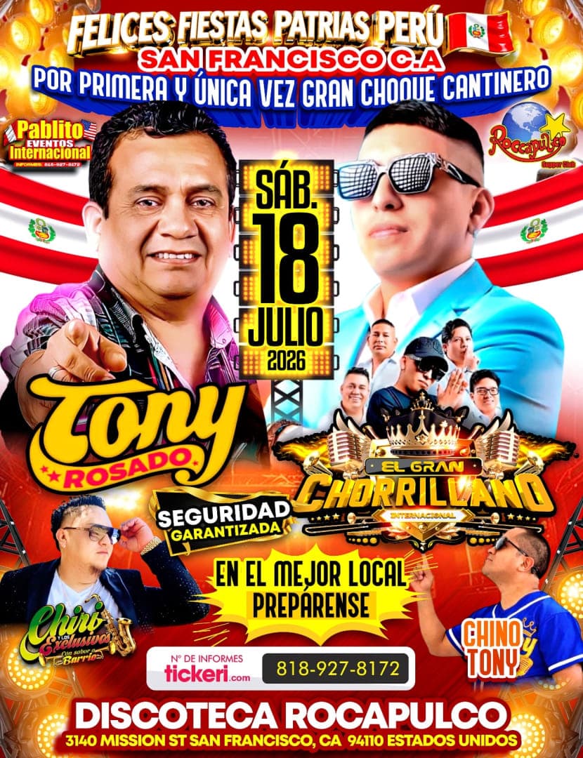 Gran choque cantinero Tony Rosado vs Chorrillano