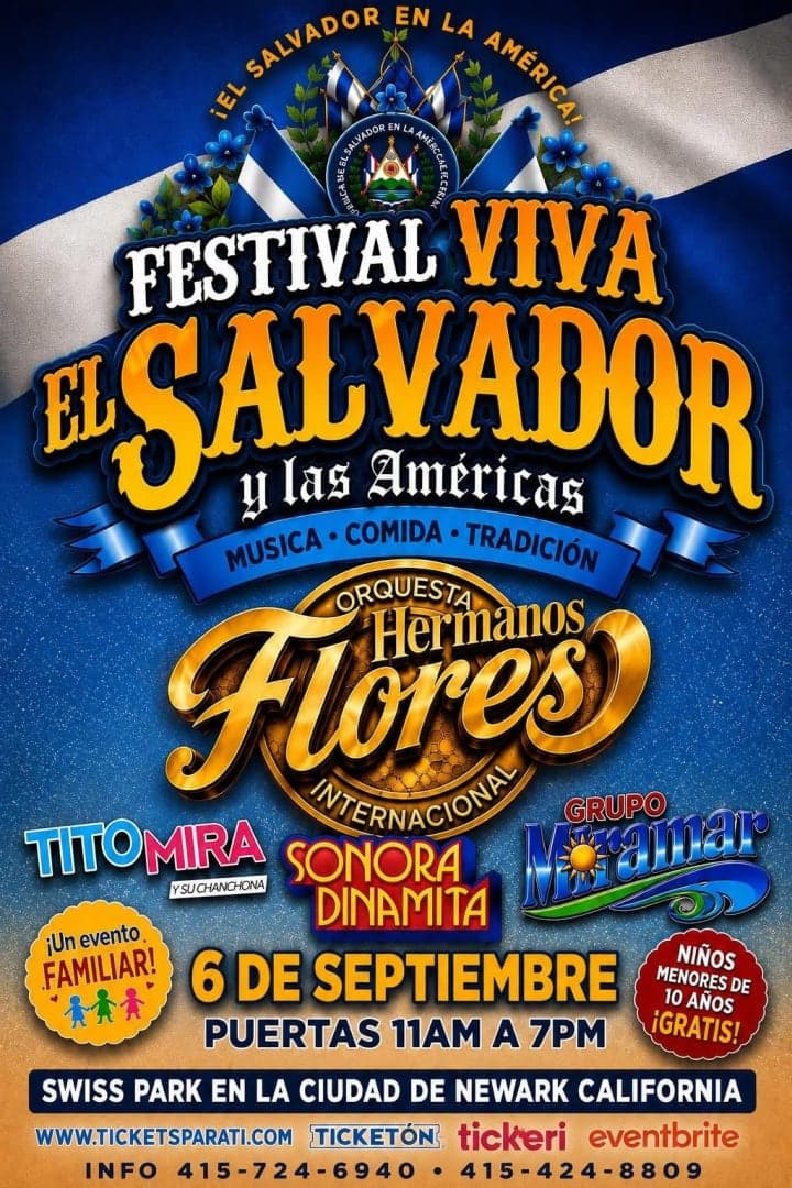 Viva el Salvador Festival Swiss park Newark california