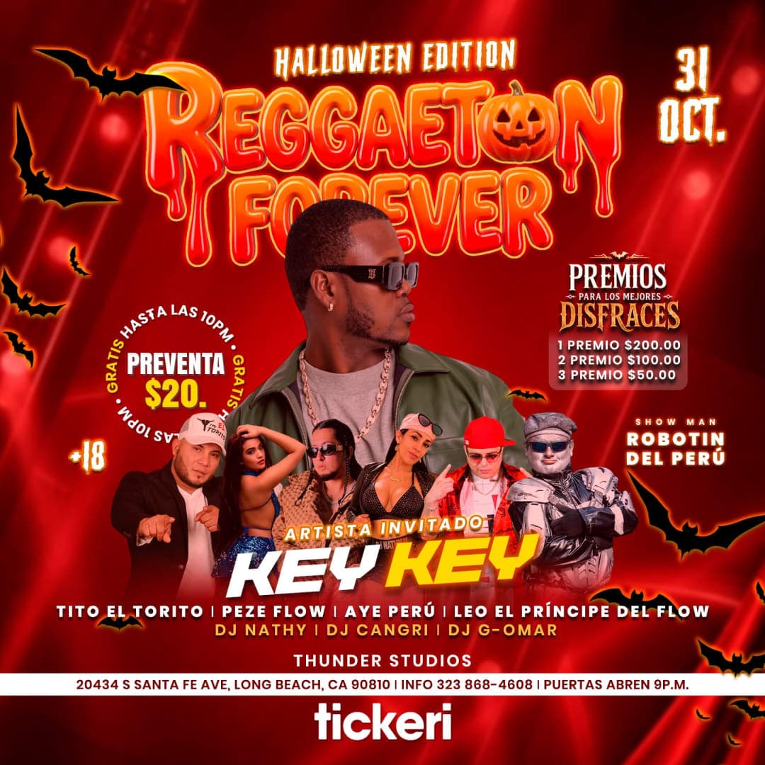 Reggaeton Forever con Key Key en Long Beach