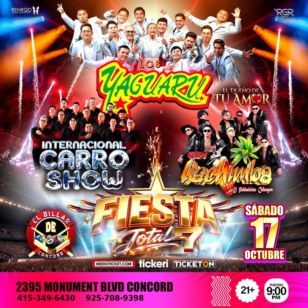 Los Yaguarú, Internacional Carro Show y Grupo Kachimba en Concord