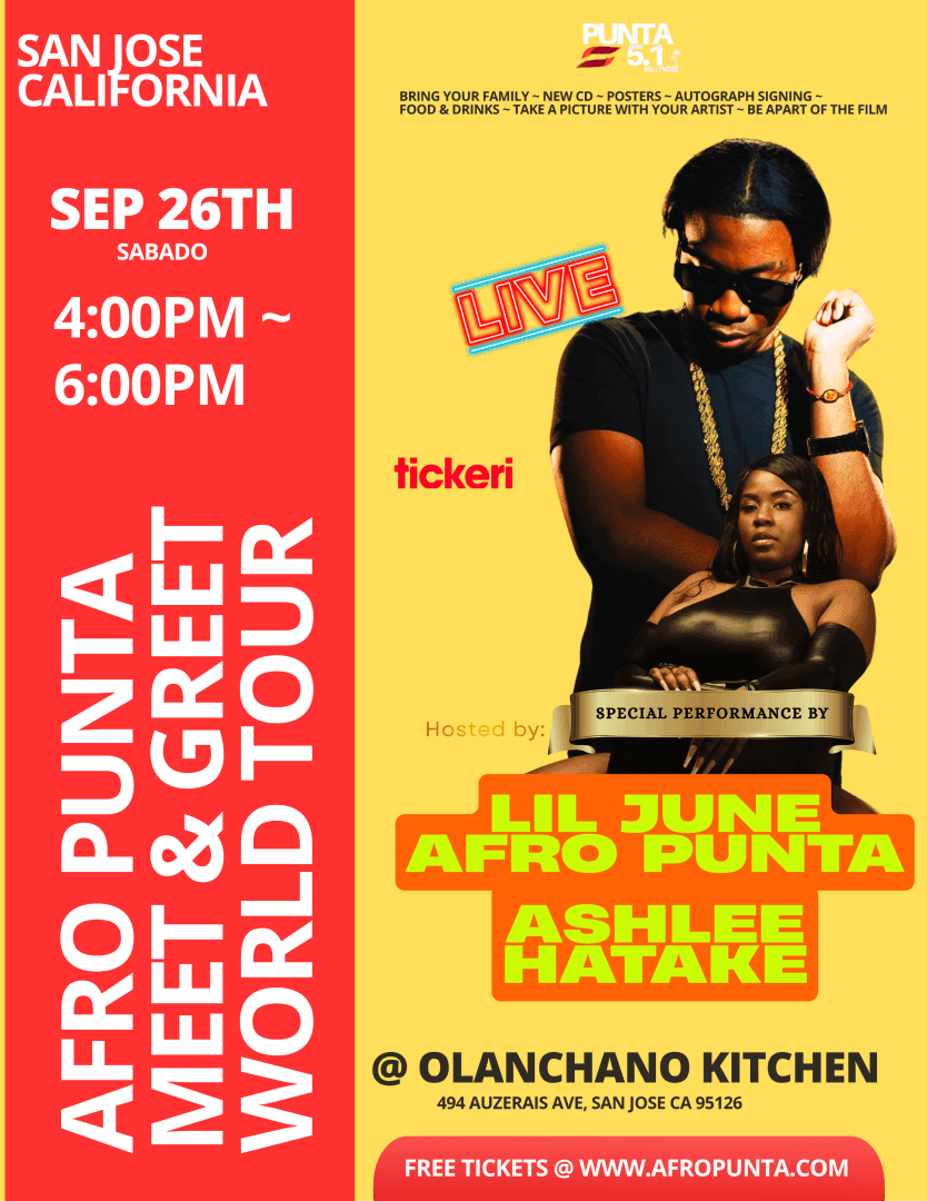 Afro Punta Meet & Greet (San Jose California) Ashlee Hatake