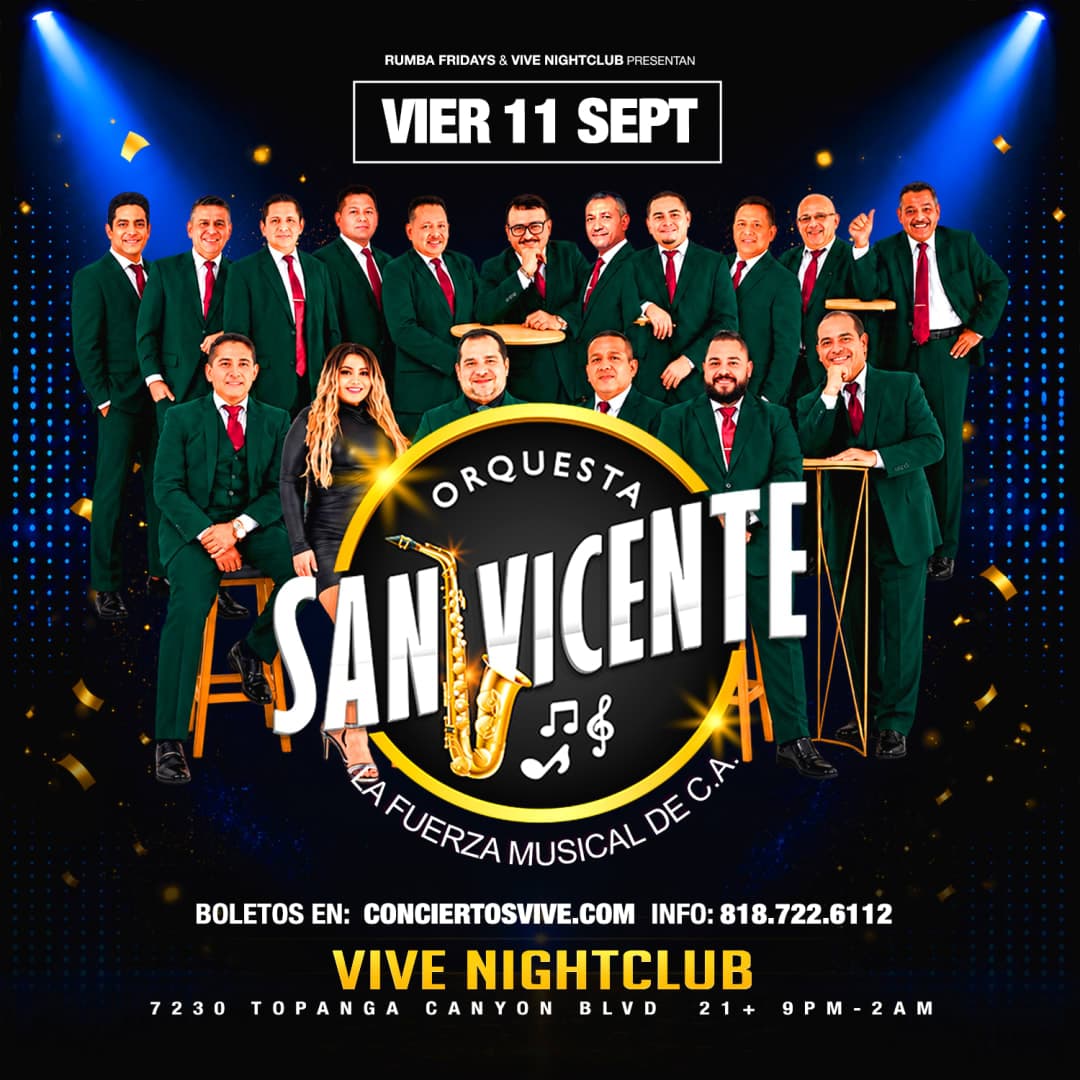 ORQUESTA SAN VICENTE EN VIVO | VIVE NIGHTCLUB