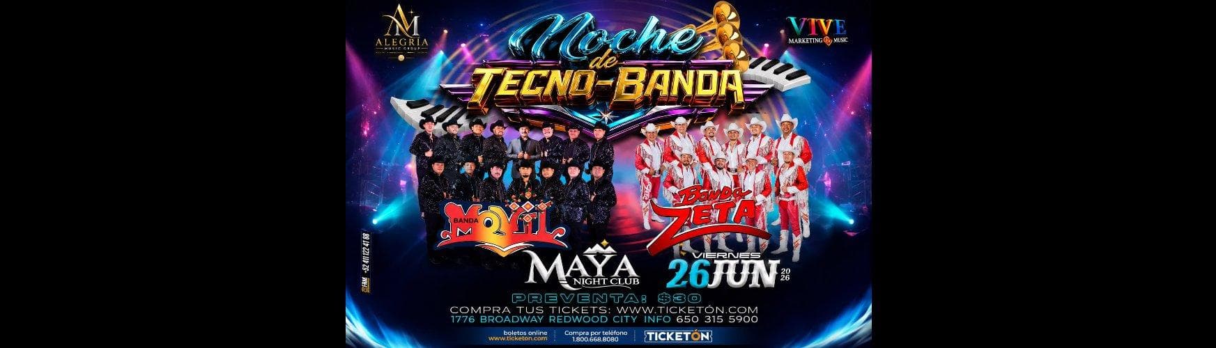 BANDA MOVIL Y BANDA ZETA EN CLUB MAYA