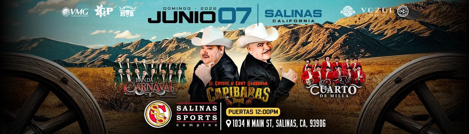 Capibaras Tour Chuy Lizarraga y El Coyote