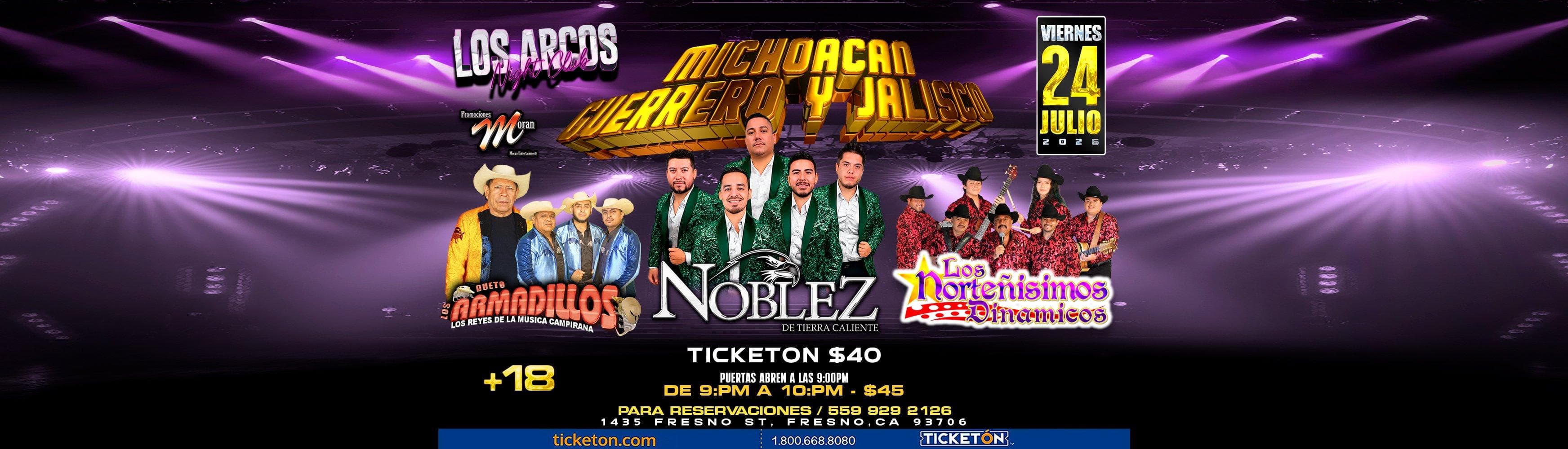 NOBLEZ DE TIERRA CALIENTE, ARMADILLOS Y NORTEÑISIMOS