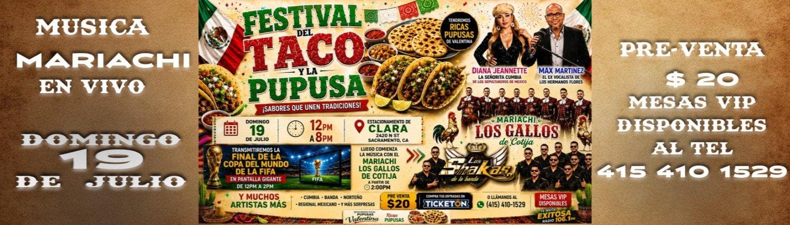 FESTIVAL DEL TACO Y LA PUPUSA