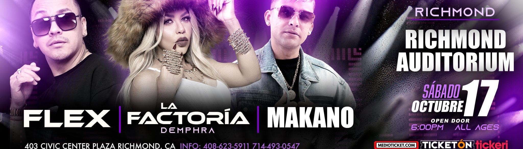 FLEX, LA FACTORIA Y MAKANO EN RICHMOND