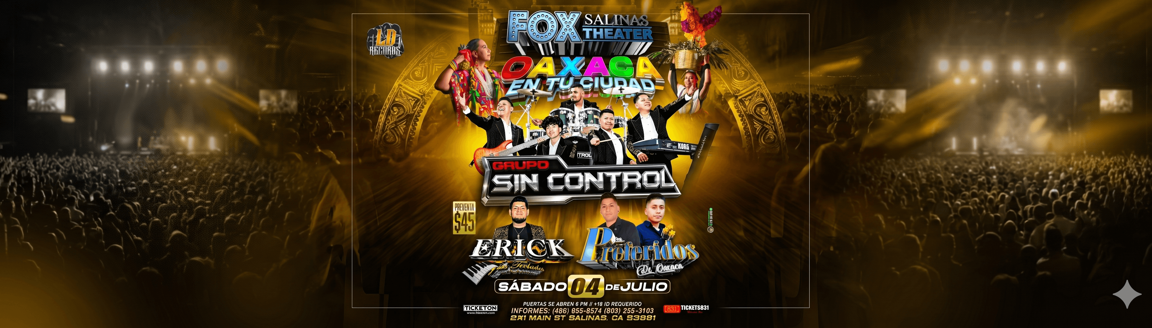 GRUPO SIN CONTROL, ERICK Y SUS TECLADOS & MAS