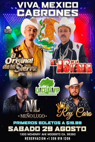 El Original de la Sierra, El As de la Sierra y Mas en Modesto