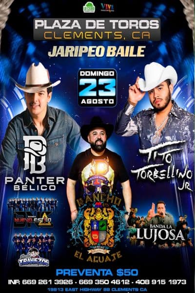 Jaripeo Baile con Panter Belico, Tito Torbellino y mas