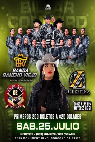 Banda Rancho Viejo & Lili Zetina en Concord