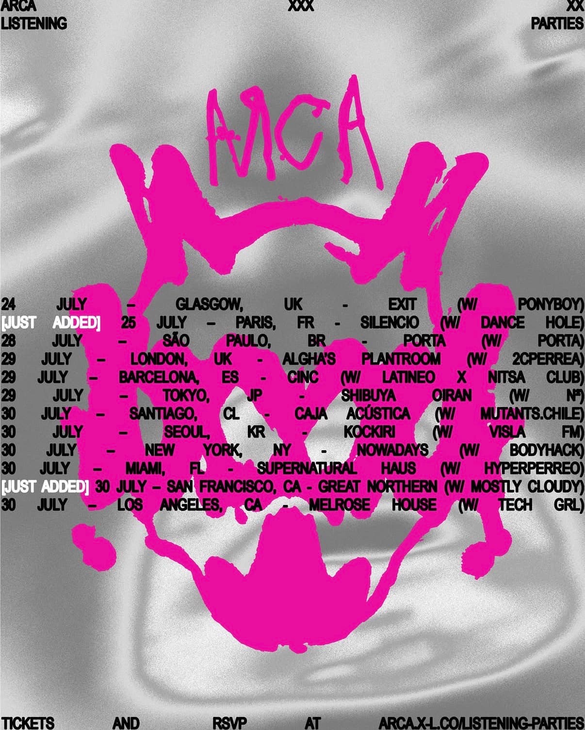 Arca 'XXXXX' Official Listening Party with Mostly Cloudy