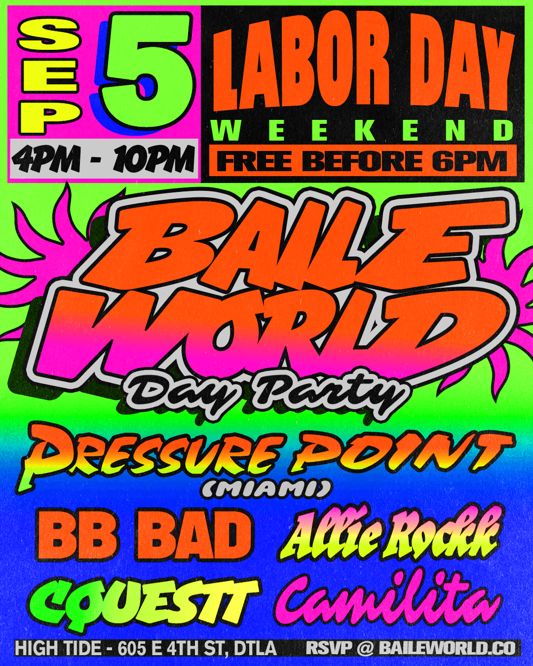 BAILE WORLD Labor Day Party
