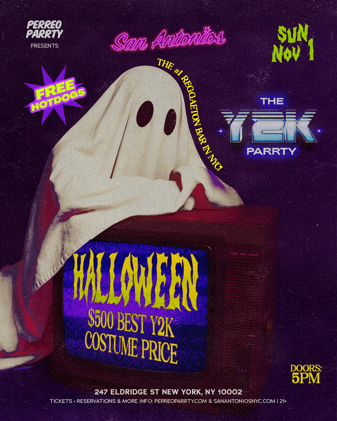 Halloween Y2K Parrty $500 Costume Prize Reggaeton Bar