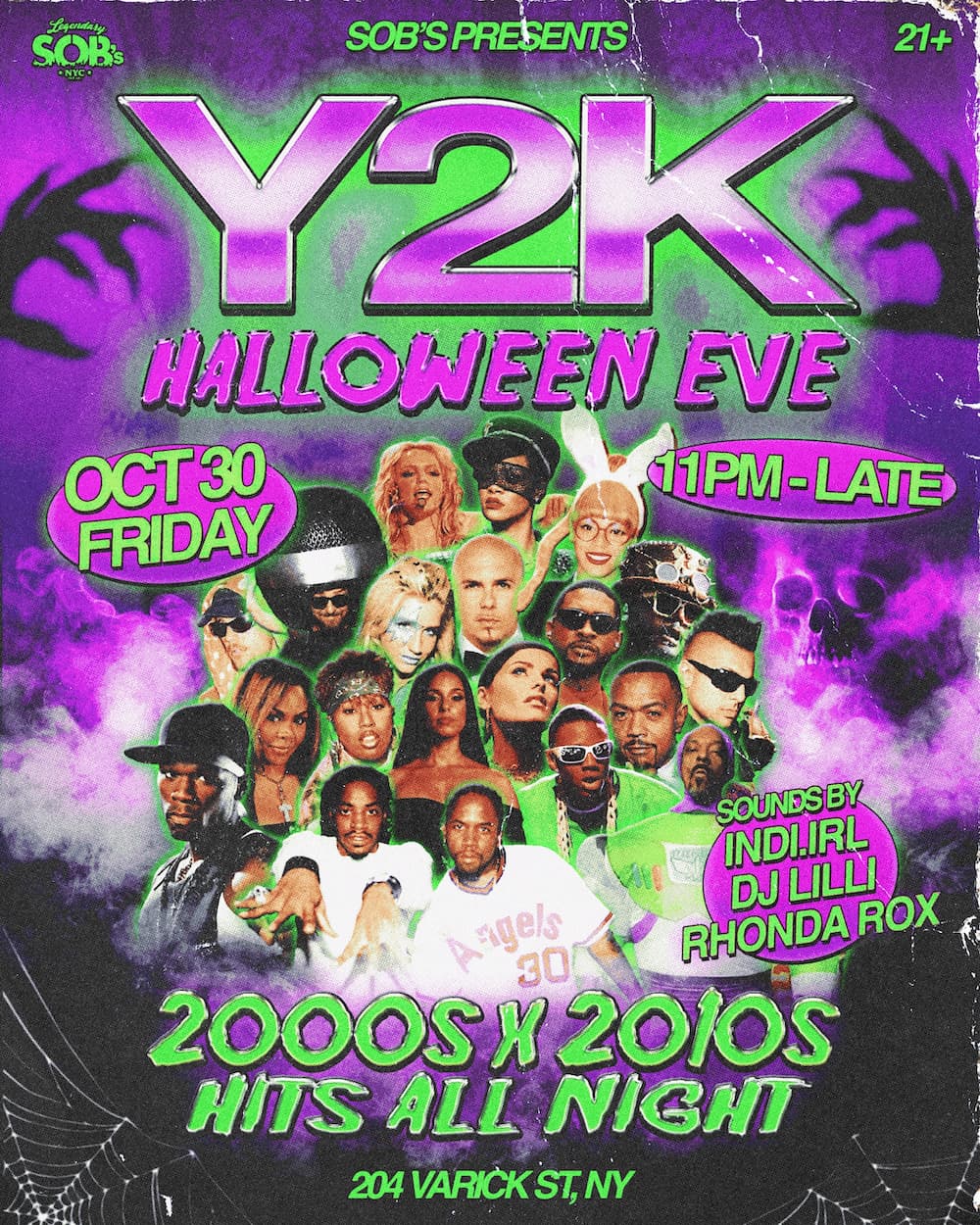 SOB's presents: Y2K Party: Halloween Eve