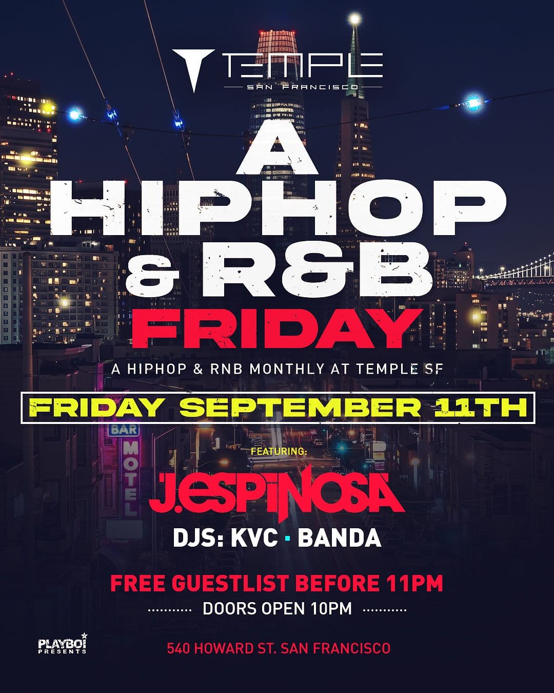 A HIPHOP & R&B FRIDAY w/J ESPINOSA