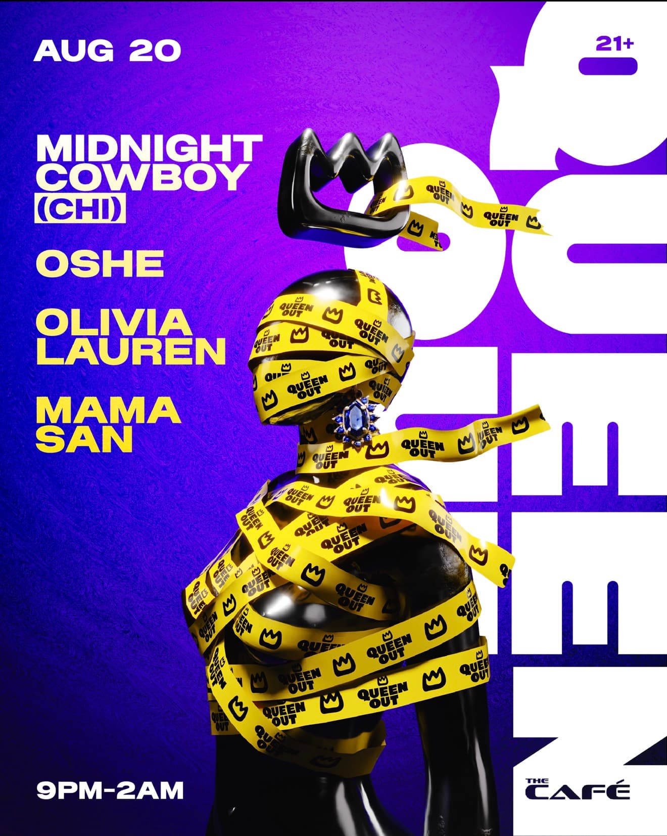 QUEEN OUT in the Castro: Midnight Cowboy, Oshe, Olivia Lauren