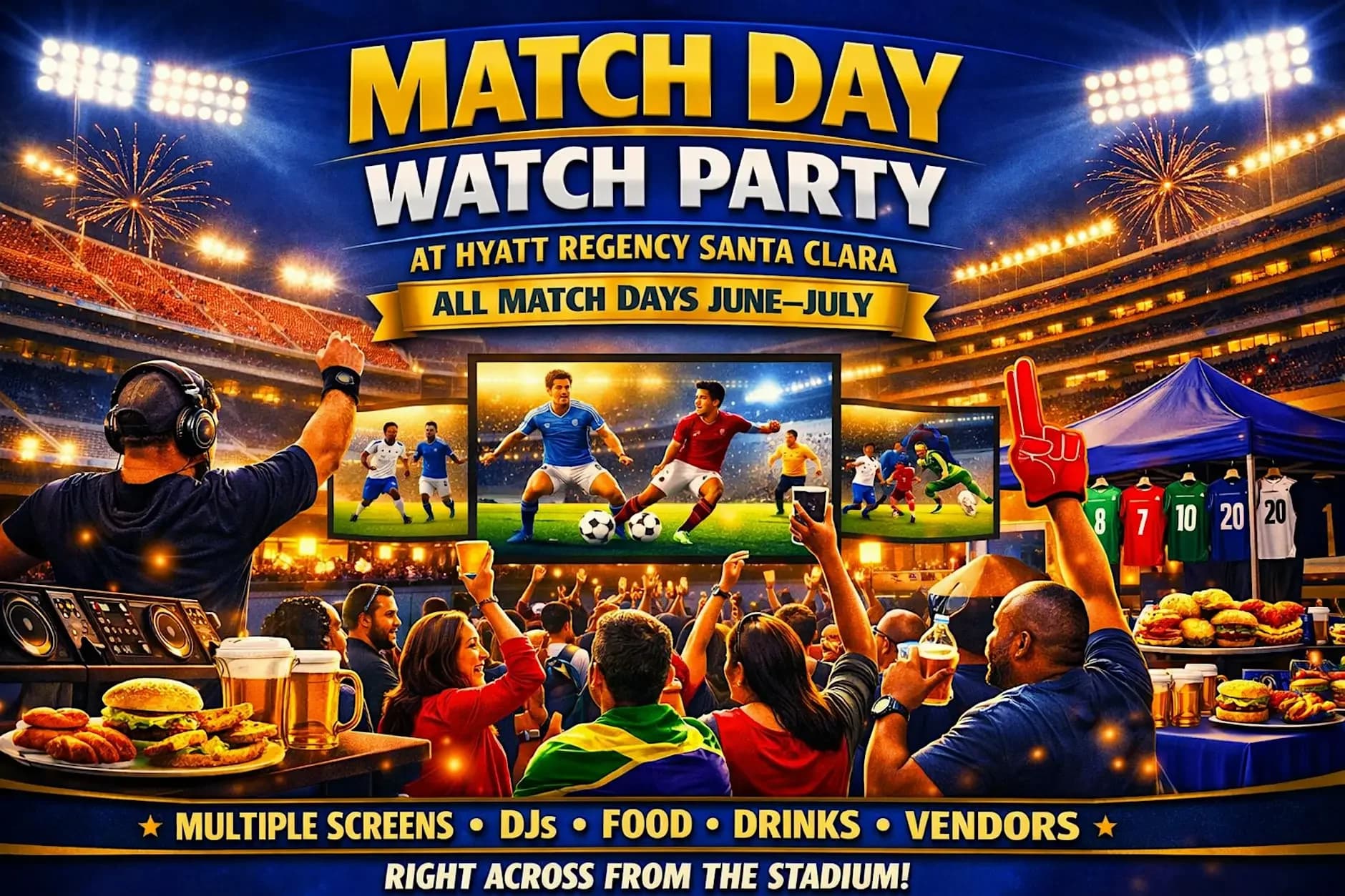 Match Day Watch Party at Hyatt Regency Santa Clara