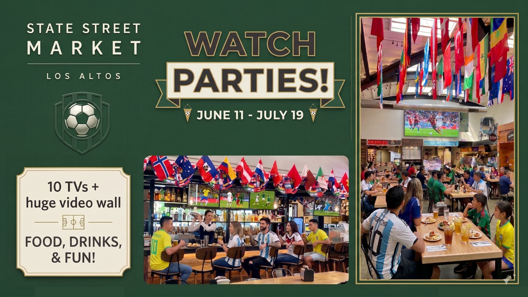 Los Altos Watch Parties at State Street Market