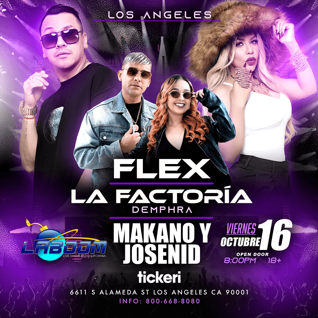 Flex & Makano & Demphra de La Factoría & Josenid en concierto en Los Angeles