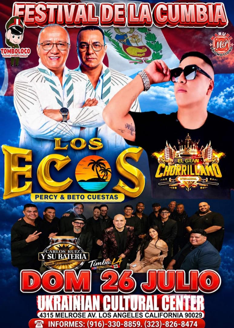 Los Ecos “Percy y Beto cuesta” en Festival de la Cumbia