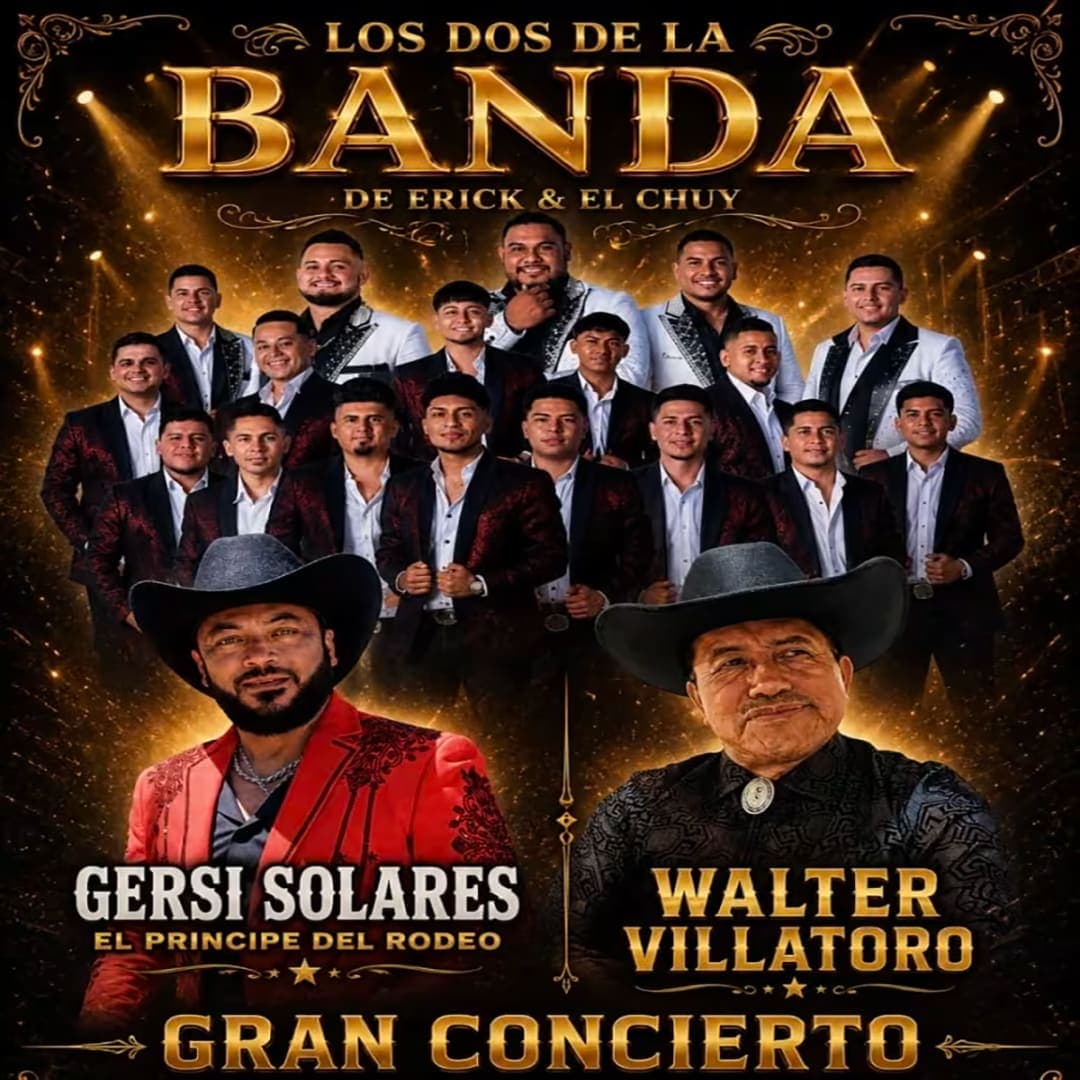 LOS DOS DE LA BANDA DE ERICK & EL CHUY, GERSI SOLARES / WALTER VILLATORO CONCIERTO BANDA MUSICAL