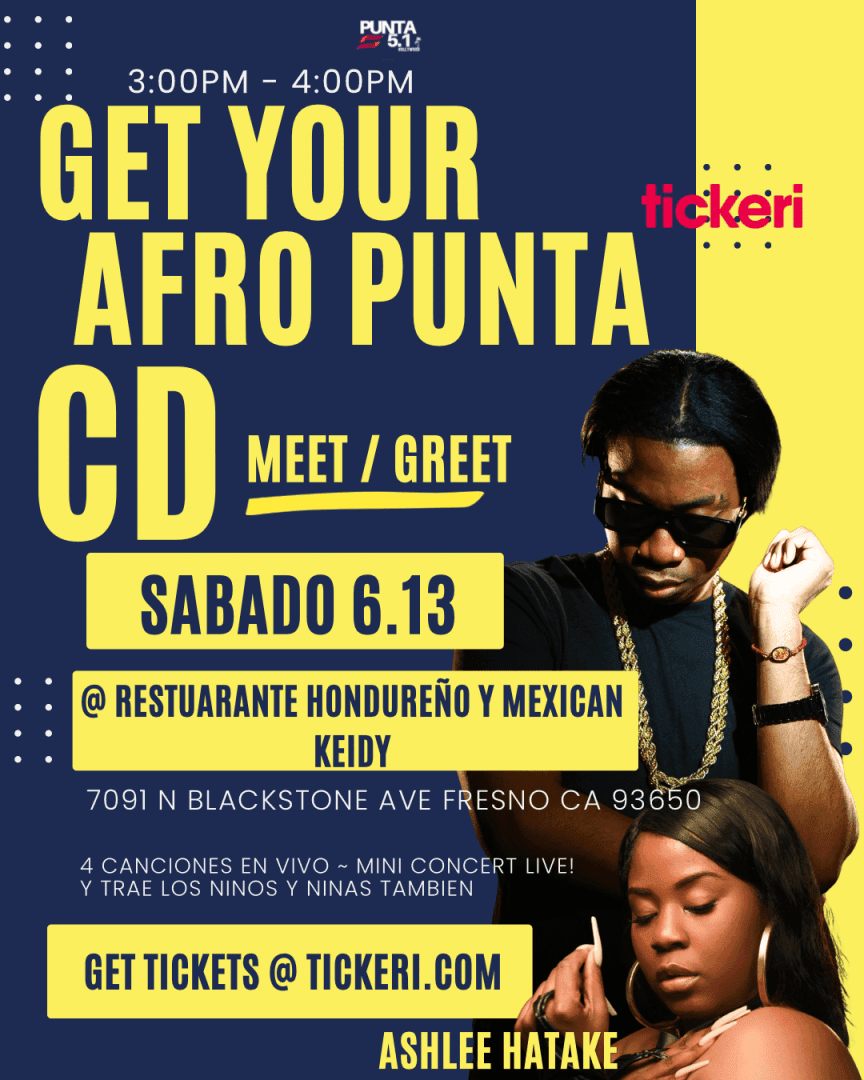 AFRO PUNTA MEET & GREET ~ EN VIVO ESPECIAL (FRESNO CALIFORNIA) ~ ASHLEE HATAKE