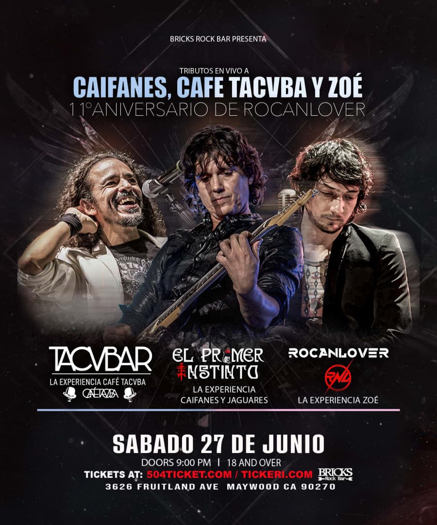 EL PRIMER INSTINTO, TACVBAR Y ROCANLOVER FRSTEJANDO 11 ANIVERSARIO
