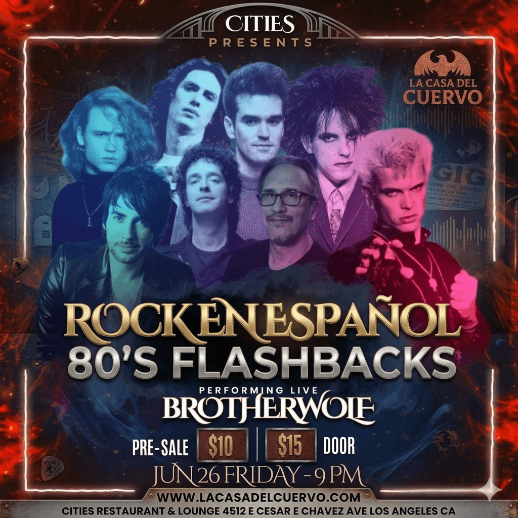 Rock En Español Vs 80's Flashbacks. Banda En Vivo y Djs En Los Angeles