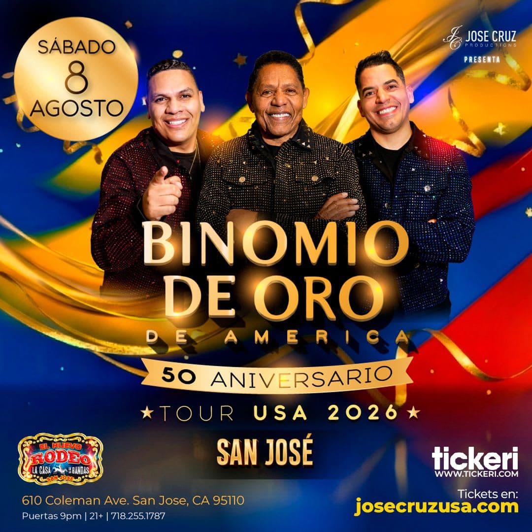 Binomio show en vivo de Oro en San Jose