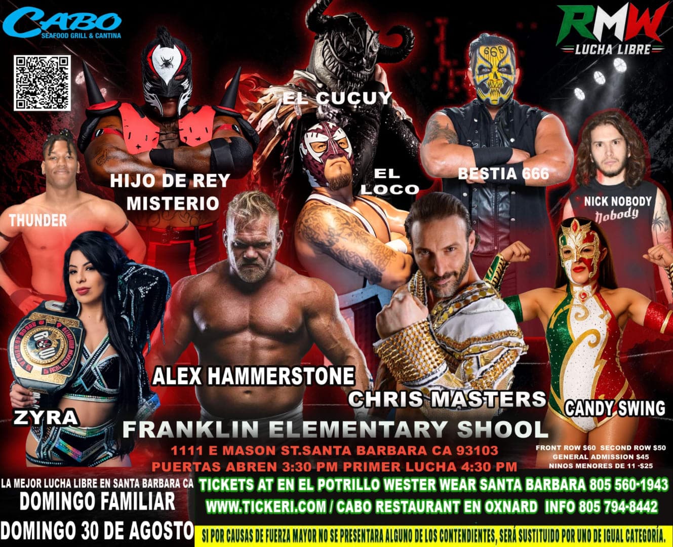 LUCHA LIBRE MEXICANA PRO WRESTLING REGRESA A SANTA BARBARA