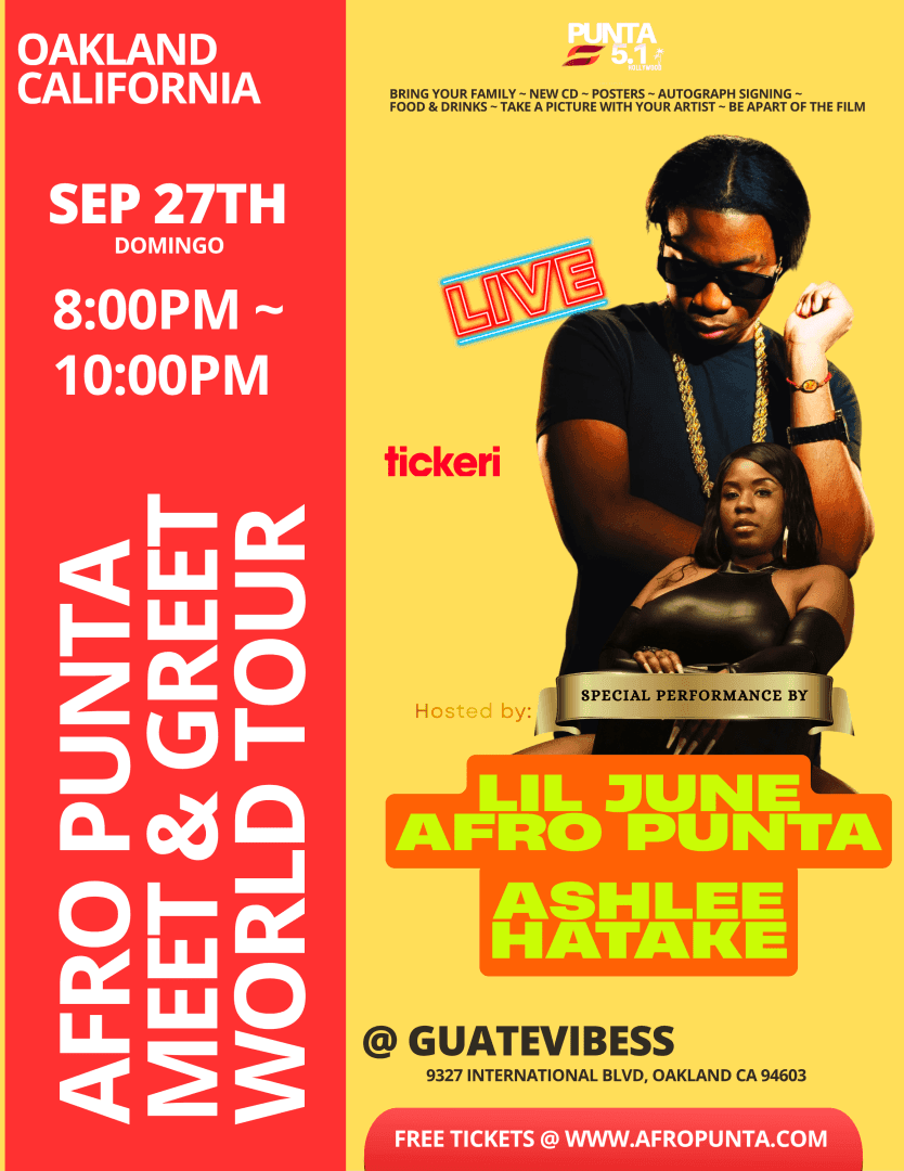Afro Punta Meet & Greet (Oakland California) Ashlee Hatake