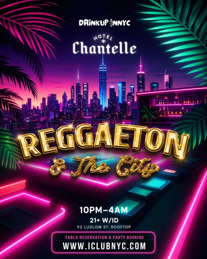REGGAETON IN THE CITY - Rooftop Latin & Reggaeton Dance Party @ HOTEL CHANTELLE