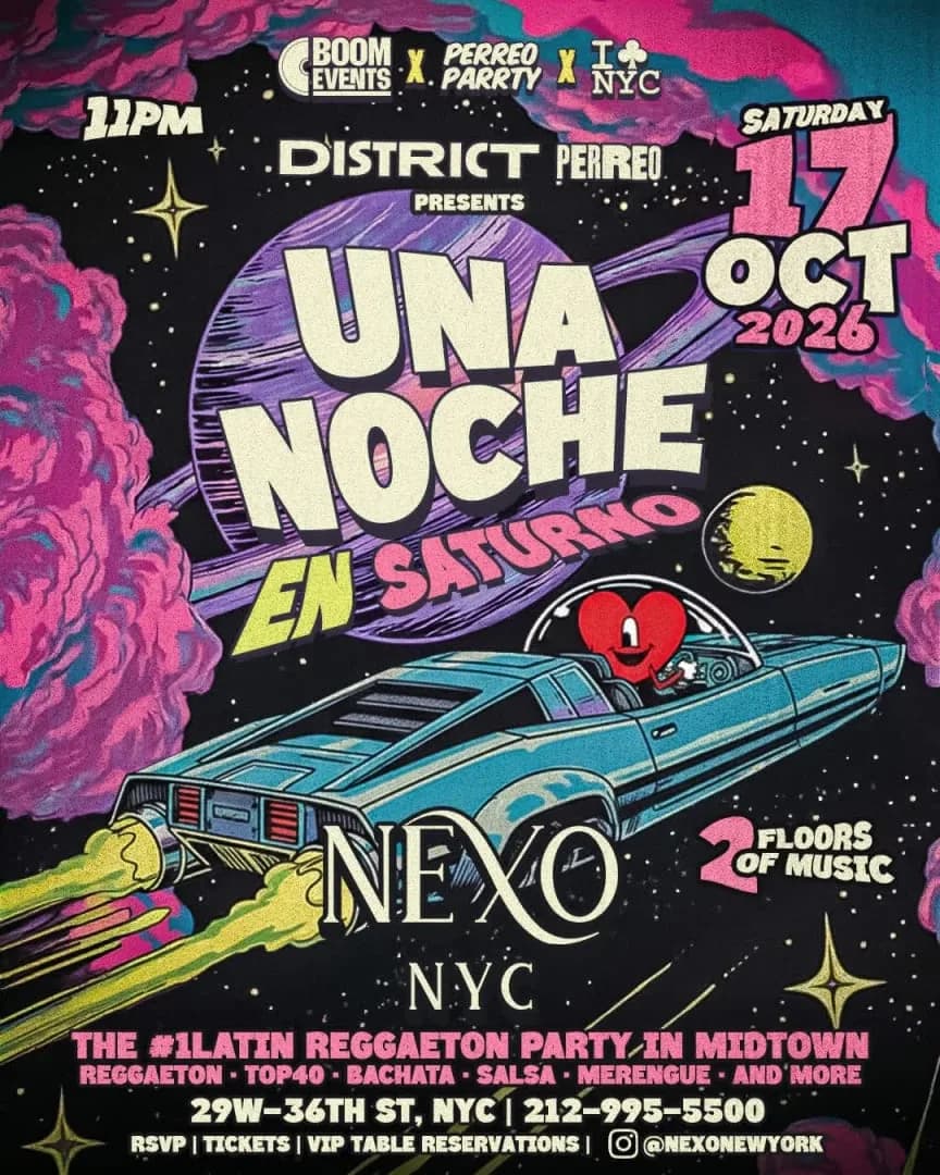 Un Noche en Saturno Reggaeton Party at Nexo Nightclub