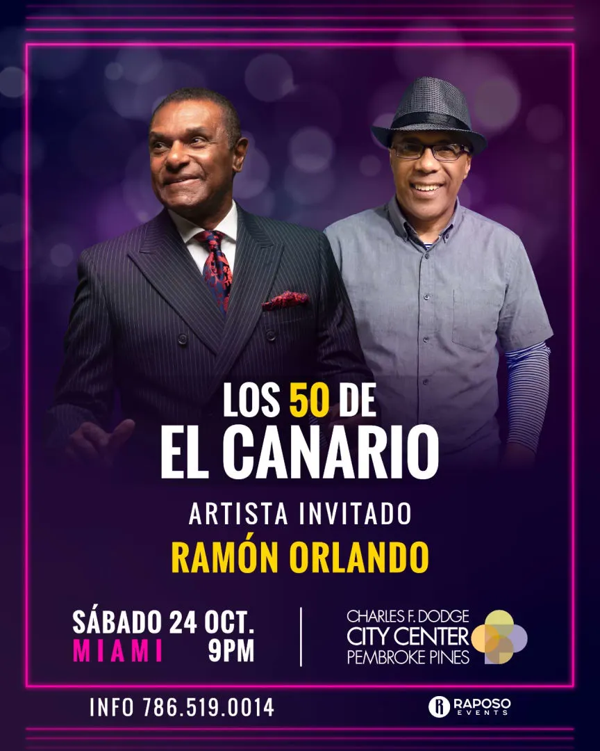 EL CANARIO Y RAMON ORLANDO PARA MIAMI - BAILABLE CON EL CANARIO