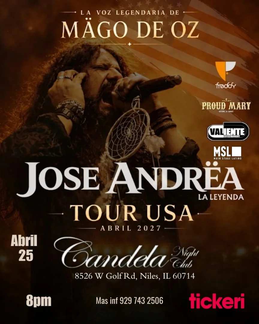 JOSE ANDREA LA VOZ LEGENDARIA DE "MAGO DE OZ" EN CHICAGO
