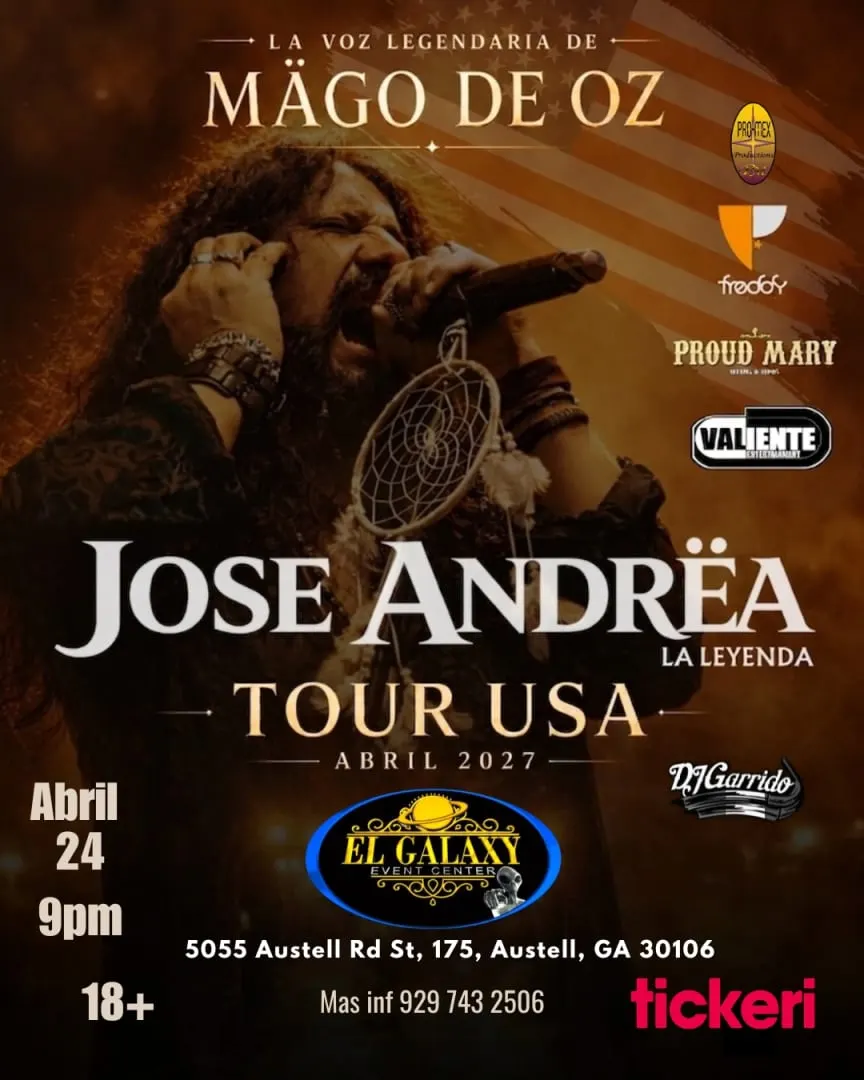JOSE ANDREA LA VOZ LEGENDARIA DE "MAGO DE OZ" EN ATLANTA